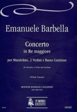 Concerto in D maj for Mandolin, Strings and Continuo - cliquer ici