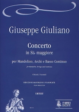 Concerto in B flat maj for Mandolin, Strings and Continuo - cliquer ici