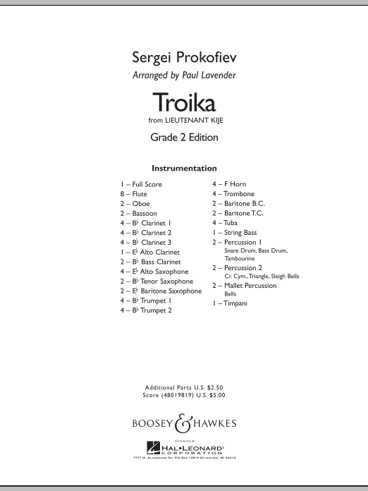 Troika (from 'Lieutenant Kij') - cliquer ici