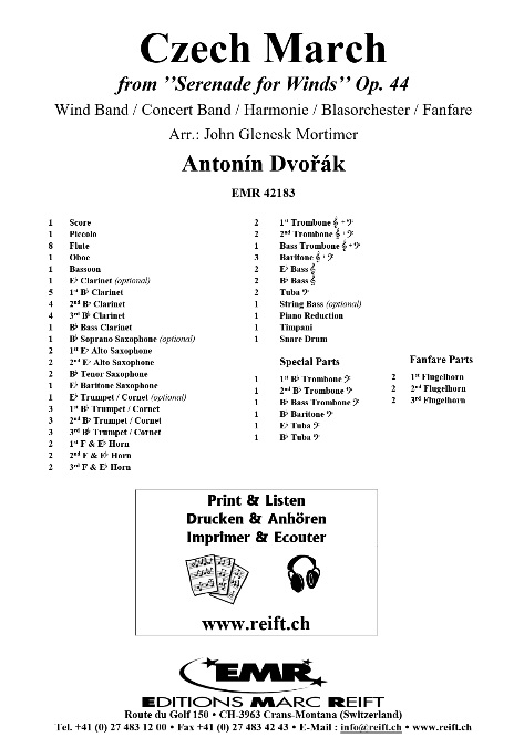 Czech March (from 'Serenade for Winds') - cliquer ici