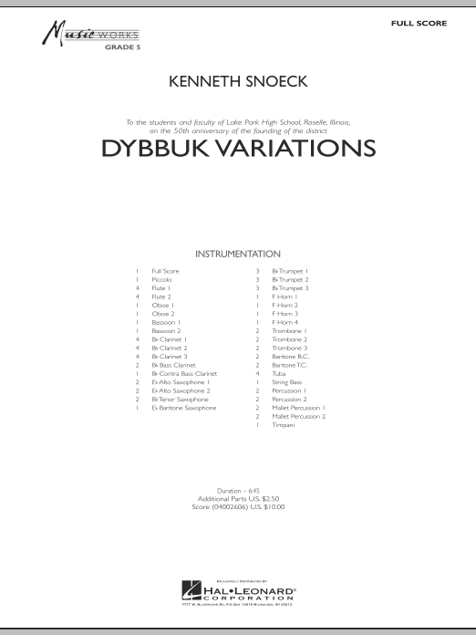 Dybbuk Variations - cliquer ici