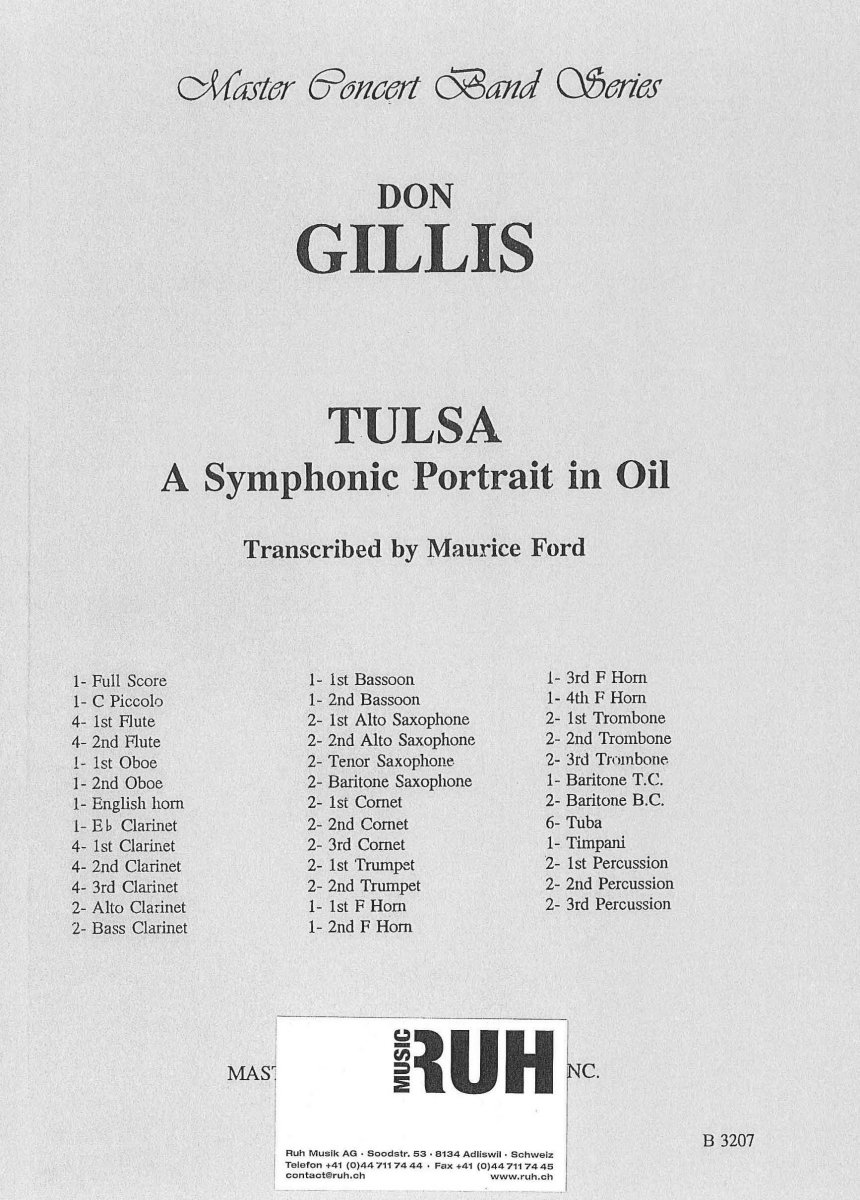 Tulsa - a Symphonic Portrait in Oil - cliquer ici