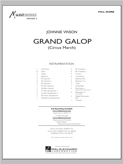 Grand Galop (Circus March) - cliquer ici