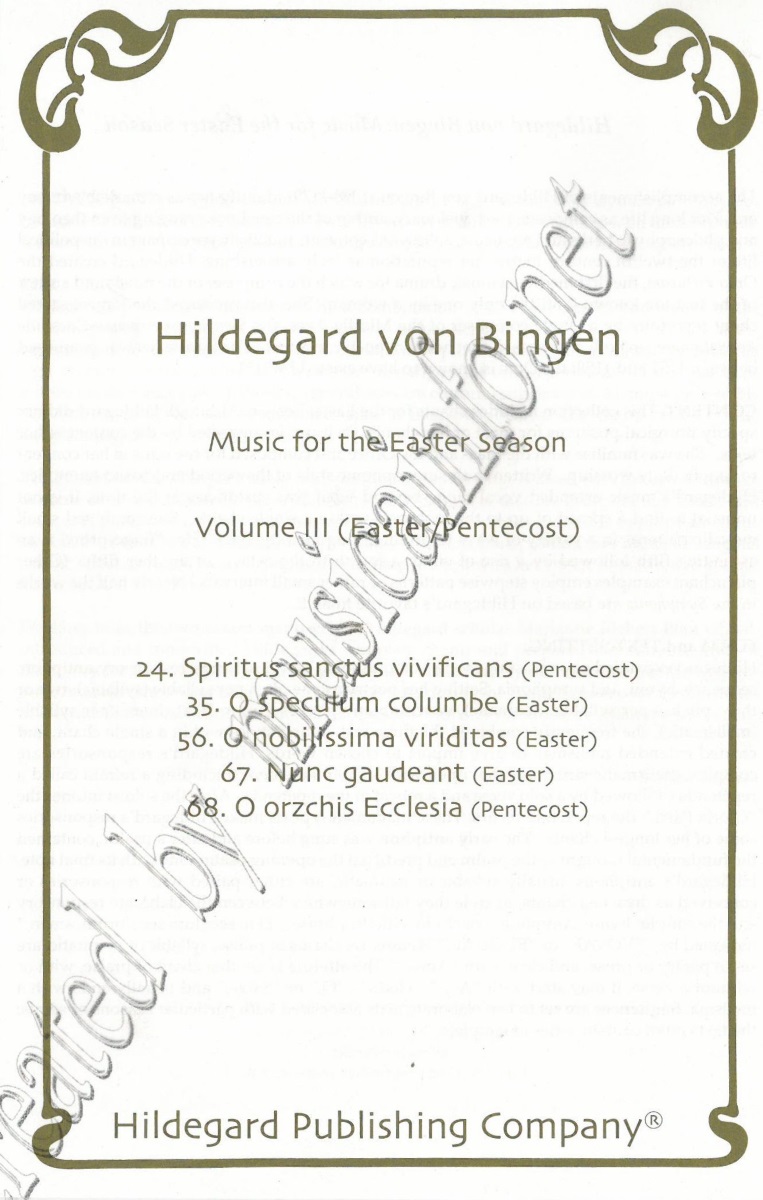Music for the Easter Season #3: Easter/Pentecost - cliquer ici