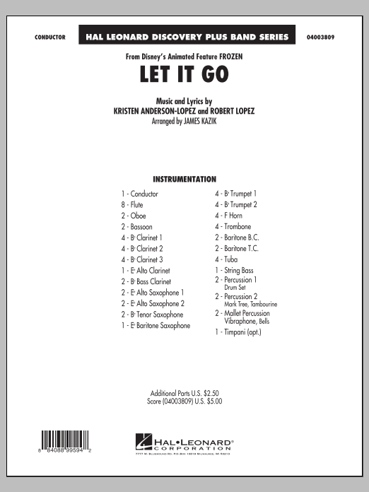Let It Go (from 'Frozen') - cliquer ici