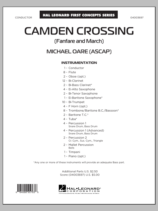 Camden Crossing (Fanfare and March) - cliquer ici