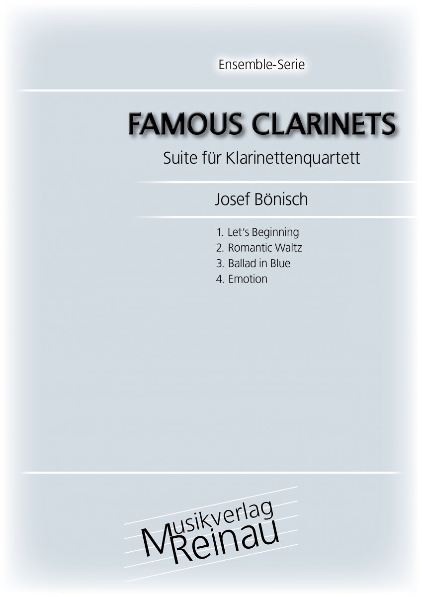 Famous Clarinets (Suite fr Klarinettenquartett) - cliquer ici