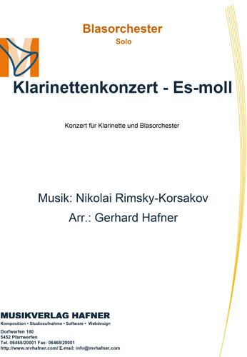 Klarinettenkonzert - Es-moll - cliquer ici Klarinettenkonzert - Es-moll - cliquer ici