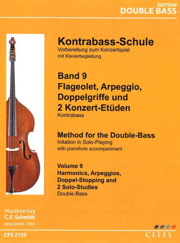 Kontrabass-Schule #9 - Flageolet, Arpreggio, Doppelgriffe und 2 Konzert-Etden - cliquer ici