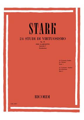 24 Studi Di Virtuosismo (Per Clarinetto - Fascicolo I) - cliquer ici