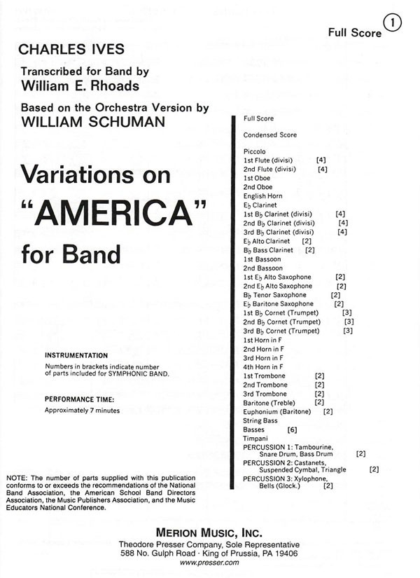 Variations on 'America' - cliquer ici