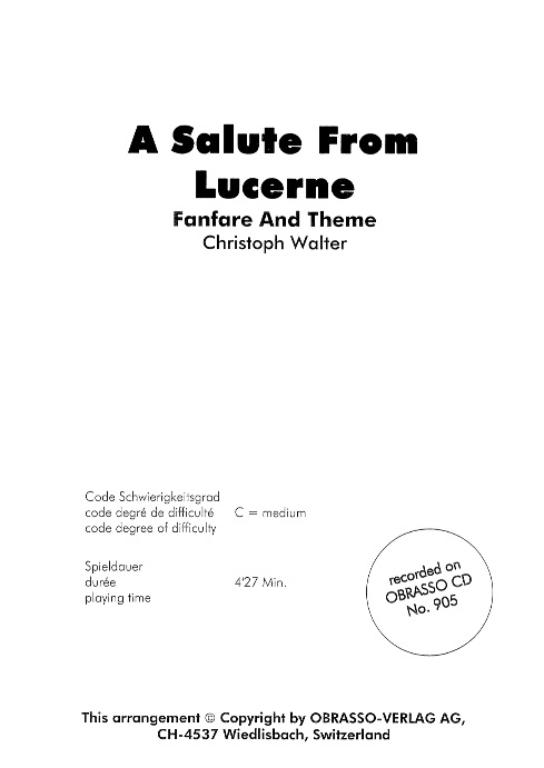 A Salute from Lucerne (Fanfare and Theme) - cliquer ici