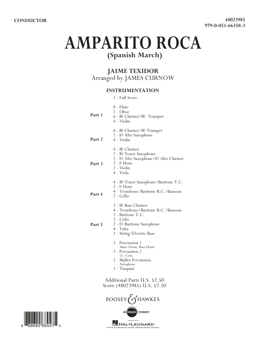 Amparito Roca (Spanish March) - cliquer ici