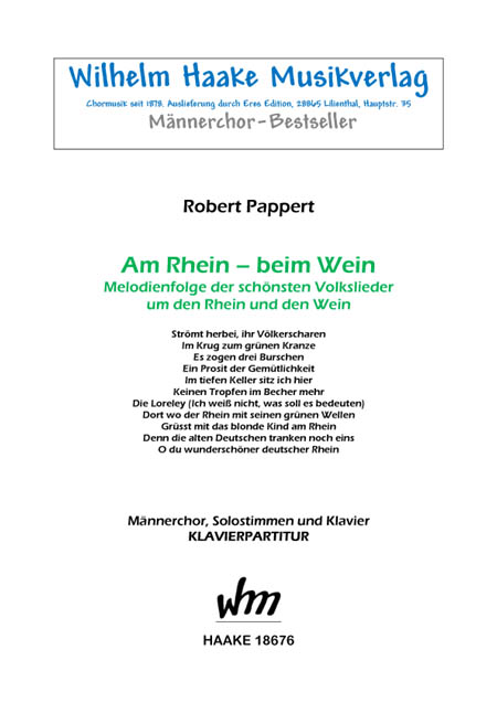 Am Rhein beim Wein - cliquer ici Am Rhein beim Wein - cliquer ici