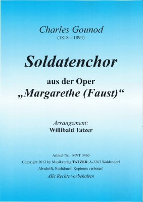 Soldatenchor (aus der Oper 'Faust') - cliquer ici