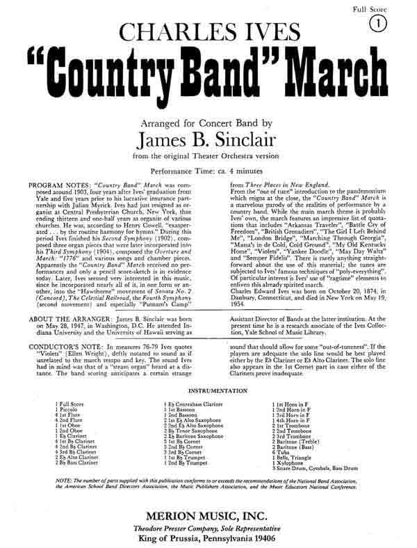 Country Band March - cliquer ici