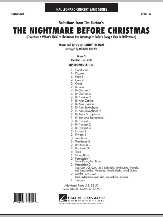 Selections from 'The Nightmare Before Christmas' - cliquer ici