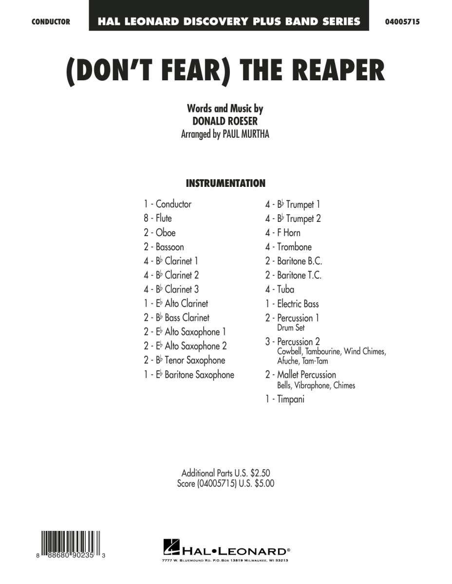 (Don't Fear) The Reaper - cliquer ici