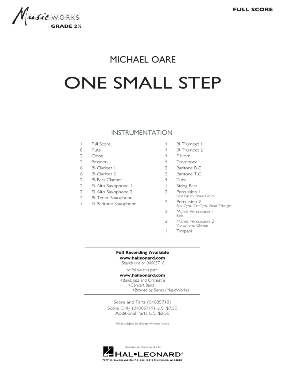 One Small Step - cliquer ici