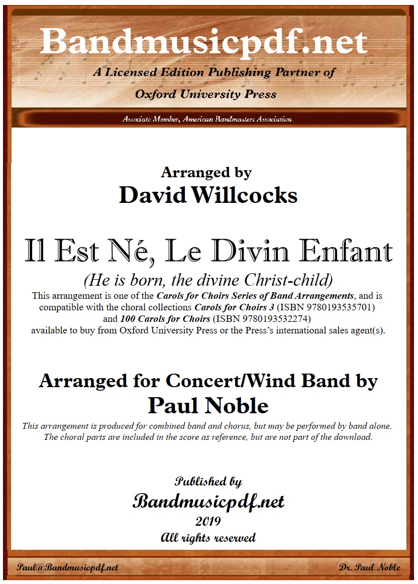 Il est n, le divin Enfant (He is born, the divine Christ-Child) - cliquez pour agrandir l'image