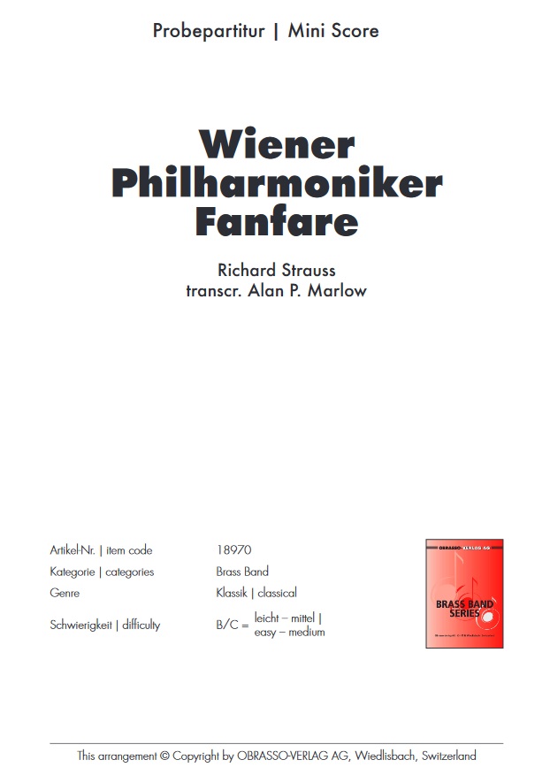 Wiener Philharmoniker Fanfare - cliquer ici