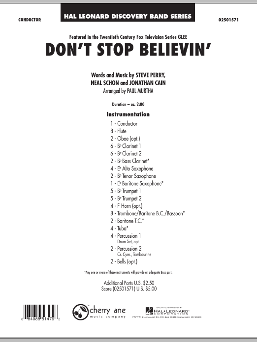 Don't stop Believin' - cliquer ici