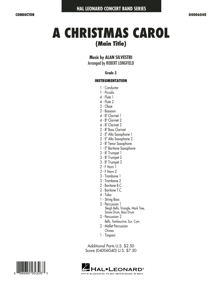 A Christmas Carol (Main Theme) - cliquer ici