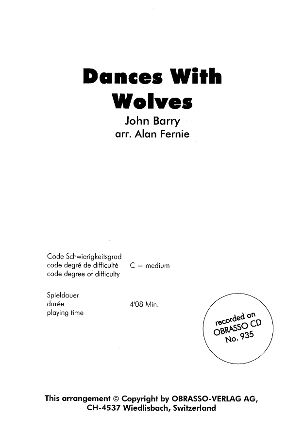 Dances with Wolves (John Dubar Theme) - cliquer ici
