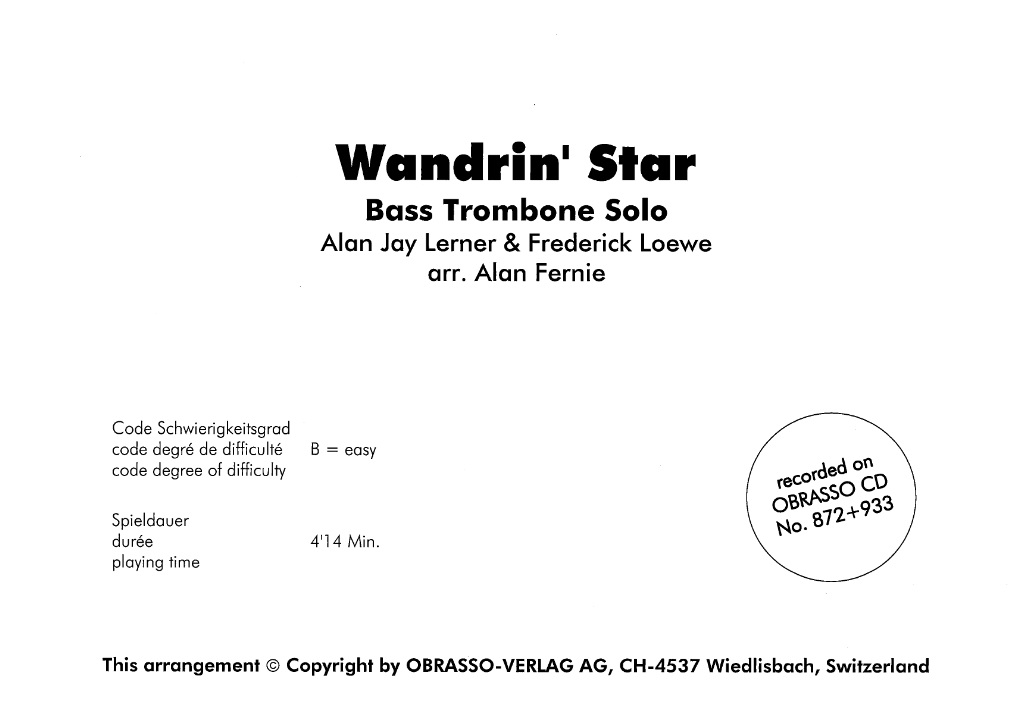 Wandrin' Star - cliquer ici