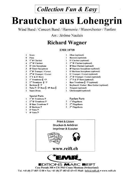 Brautchor (aus 'Lohengrin') - cliquer ici
