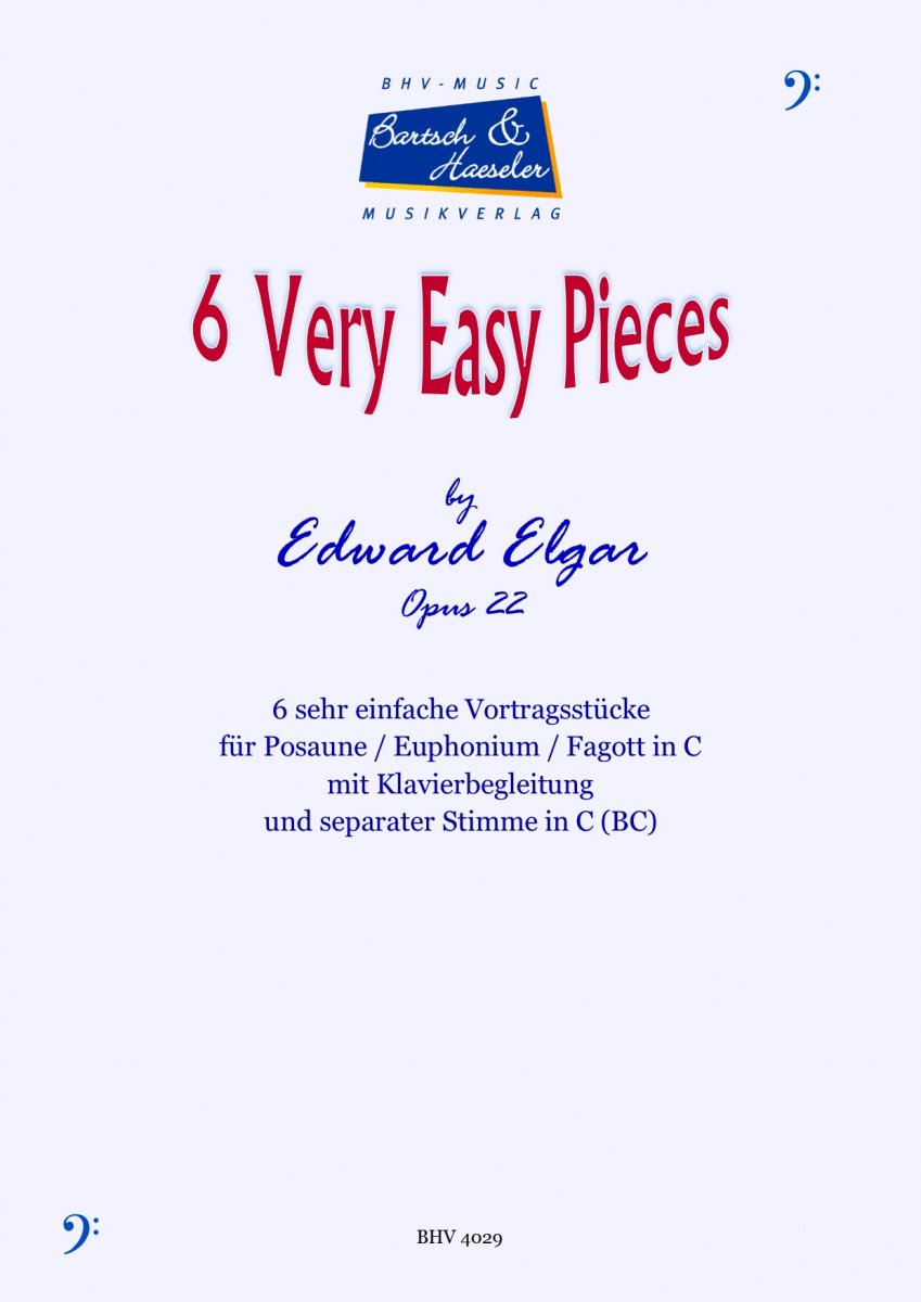 6 Very Easy Pieces für Klavier und Posaune - cliquer ici 6 Very Easy Pieces für Klavier und Posaune - cliquer ici