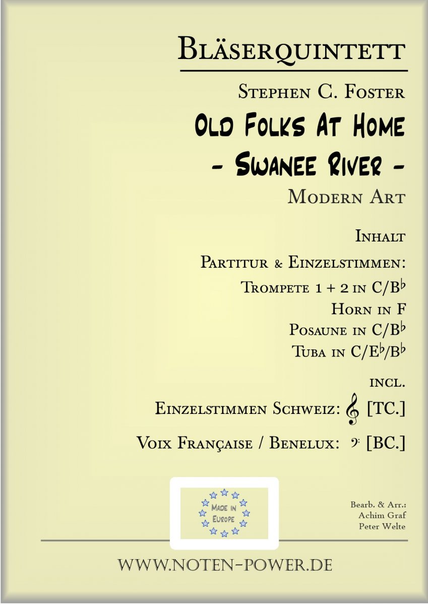 Old Folks At Home  - Swanee River - - cliquer ici