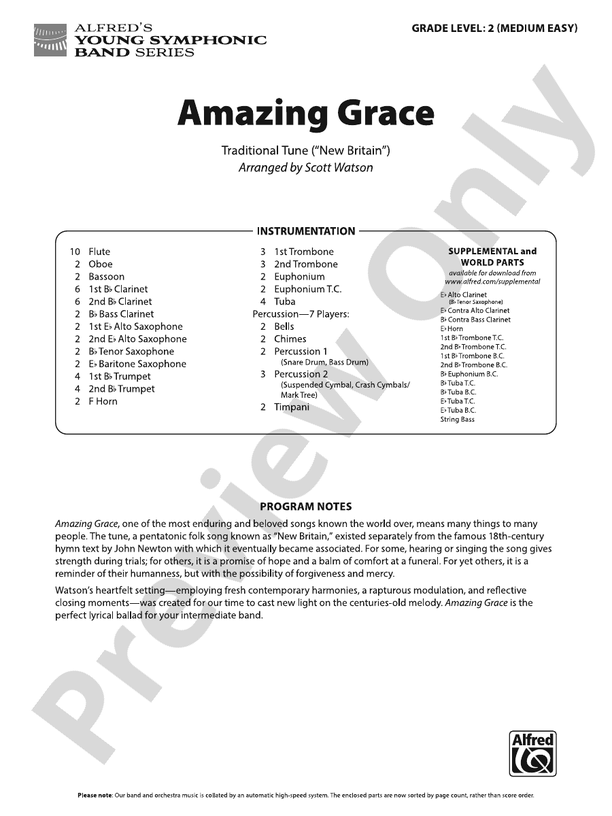 Amazing Grace - cliquer ici