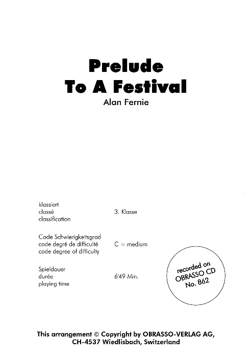 Prelude to a Festival - cliquer ici