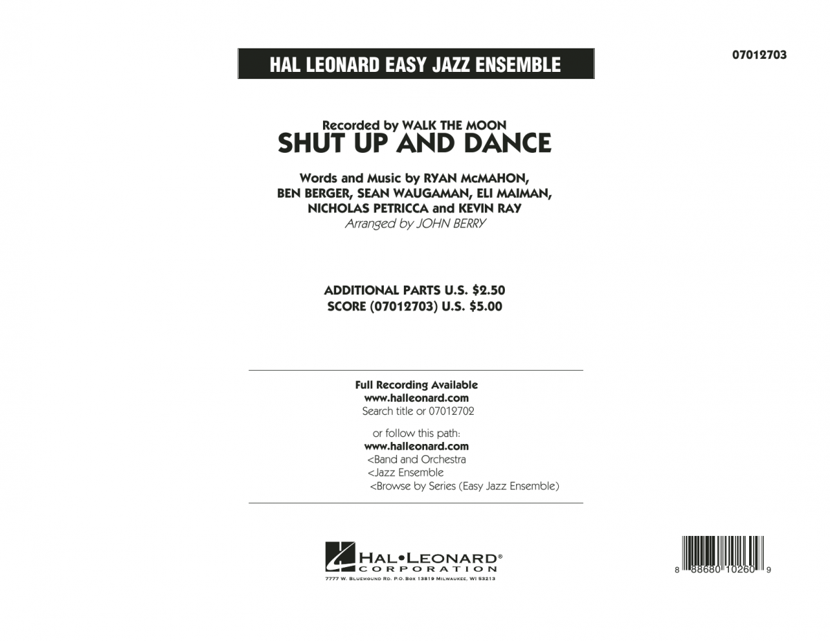Shut Up and Dance - cliquer ici