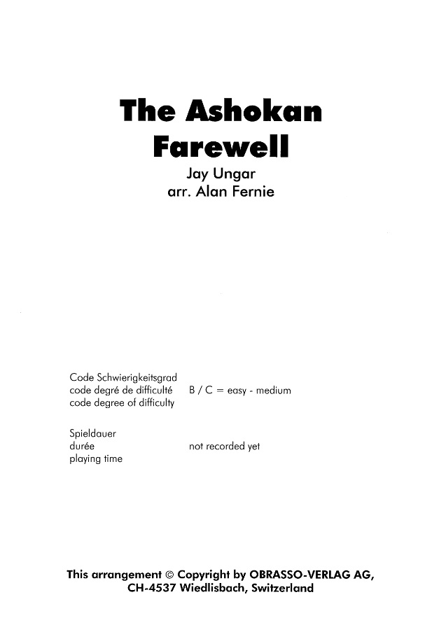 Ashokan Farewell, The - cliquer ici