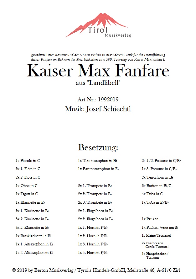 Kaiser Max Fanfare - cliquer ici