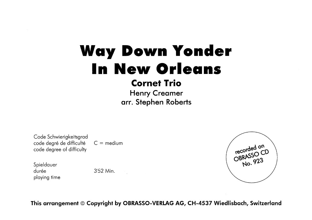 Way Down Yonder In New Orleans - cliquer ici