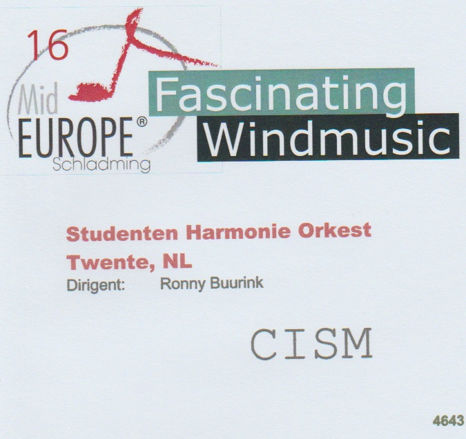 16 Mid Europe: Studenten Harmonie Orkest Twente - cliquer ici