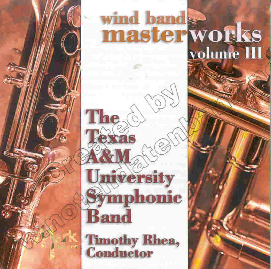 Wind Band Masterworks #3 - cliquer ici