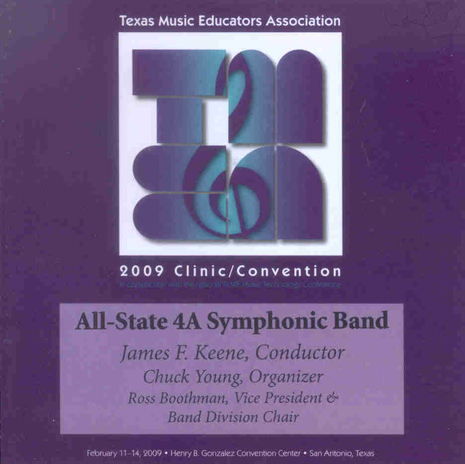 2009 Texas Music Educators Association: Texas All-State 4a Symphonic Band - cliquer ici