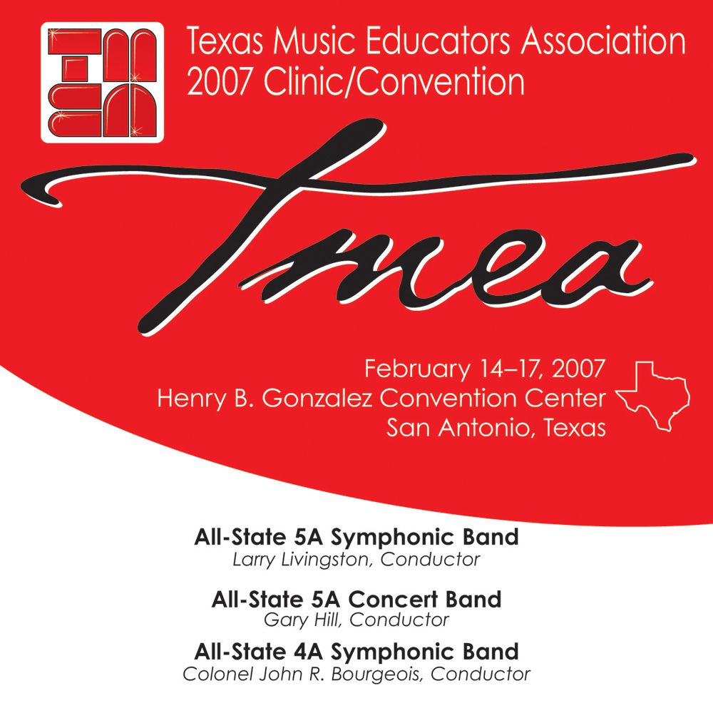 2007 Texas Music Educators Association: All-State 5A Symphonic Band, All-State 5A Concert Band; All-State 4A Symphonic B - cliquer ici