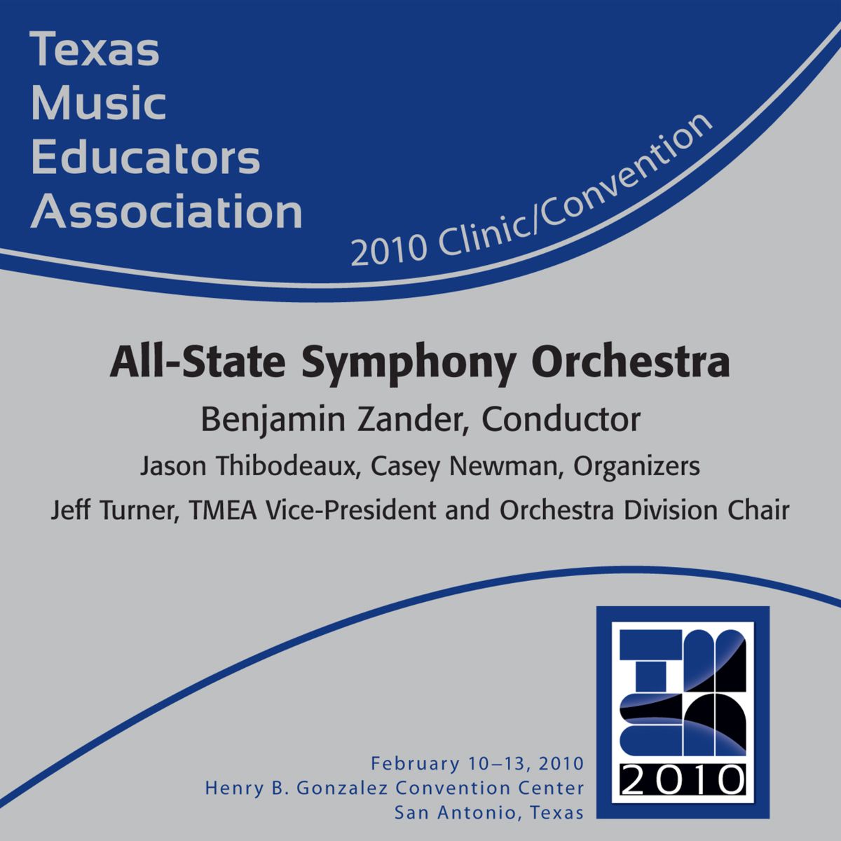 2010 Texas Music Educators Association: All-State Symphony Orchestra - cliquer ici