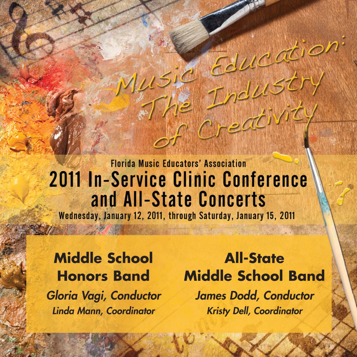2011 Florida Music Educators Association: Middle School Honors Band and All-State Middle School Band - cliquer ici