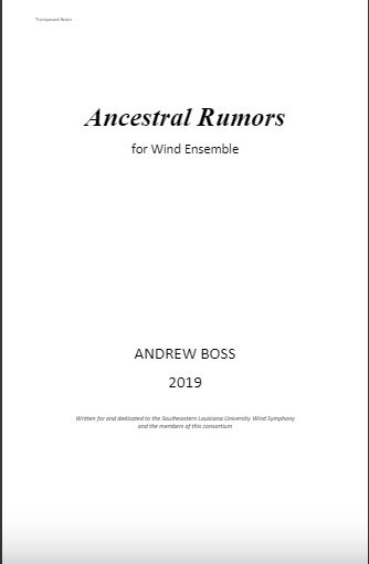 Ancestral Rumors (Theme and Variations) - cliquer ici