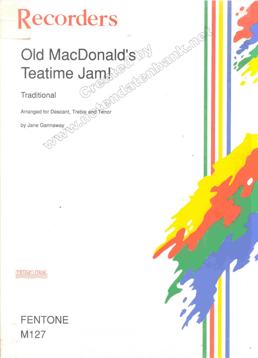 Old MacDonald's Teatime Jam - cliquer ici Old MacDonald's Teatime Jam - cliquer ici