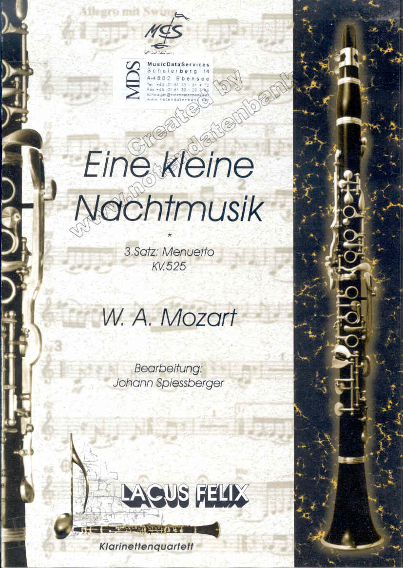 Eine kleine Nachtmusik, 3.Satz: Menuetto - cliquer ici Eine kleine Nachtmusik, 3.Satz: Menuetto - cliquer ici
