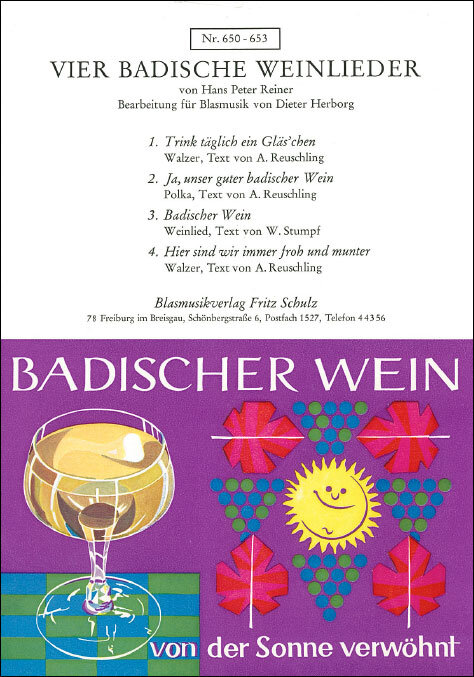 4 badische Weinlieder (Vier) - cliquer ici