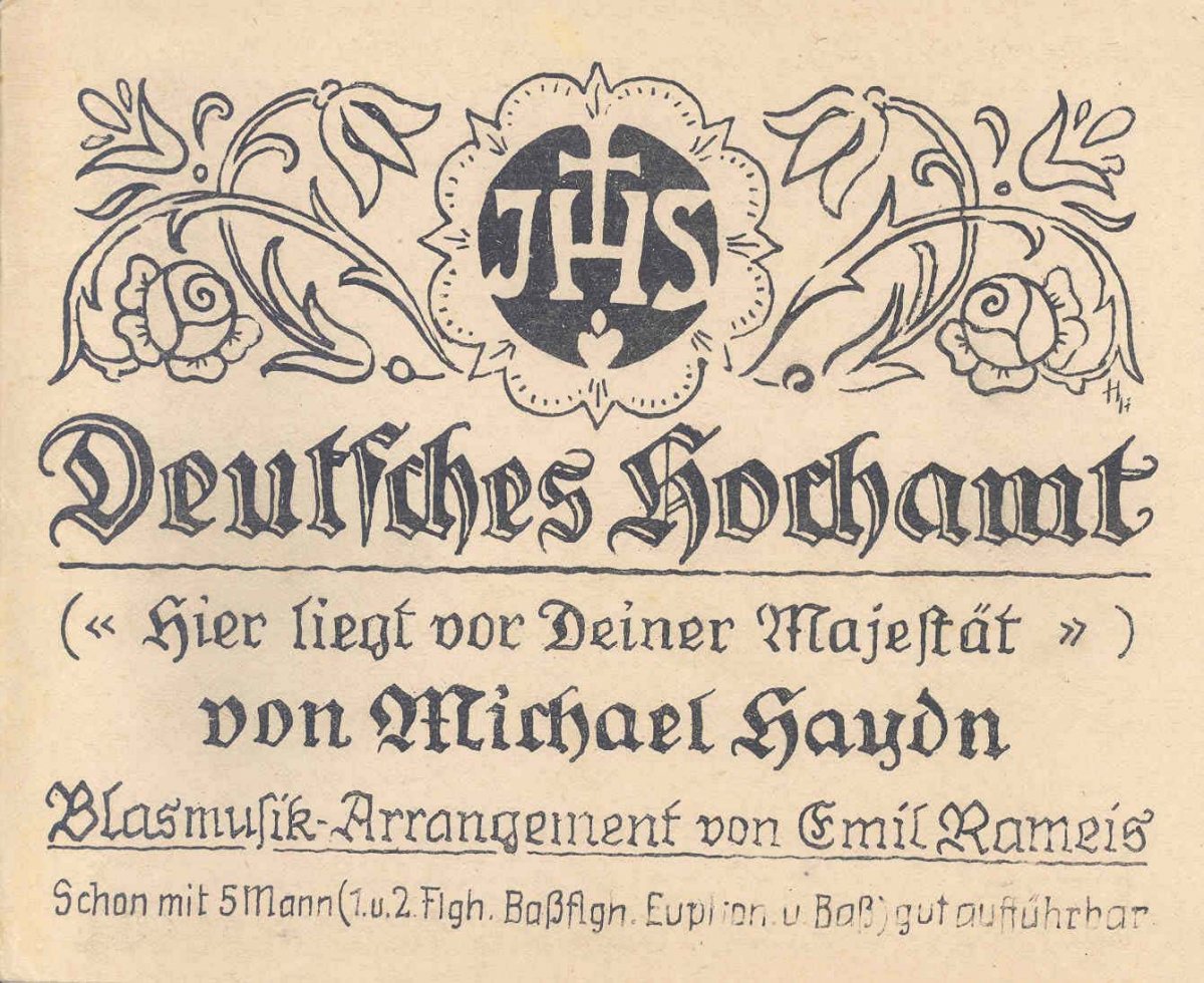 Deutsches Hochamt (Hier liegt vor Deiner Majestt) - cliquer ici