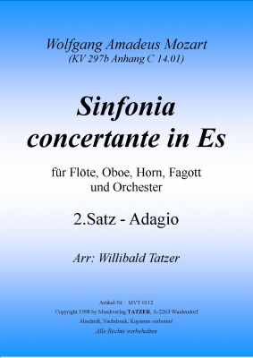 Sinfonia Concertante in Eb (2.Satz / 2nd Mvt) - cliquer ici Sinfonia Concertante in Eb (2.Satz / 2nd Mvt) - cliquer ici
